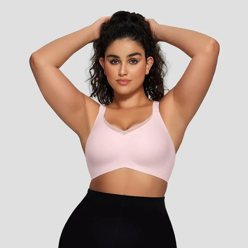 Draadloze Soft Comfort Beha met V-Hals Jelly Strip