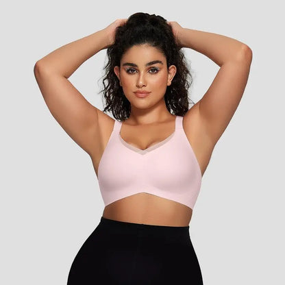 Draadloze Soft Comfort Beha met V-Hals Jelly Strip