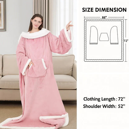 Fleecezy™ – Luxury Warm Blanket Robe